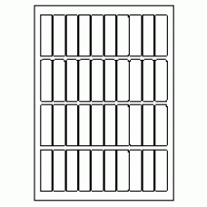 552 - Label Size 18mm x 63mm - 40 labels per sheet